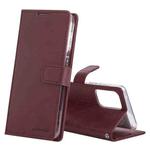 For Samsung Galaxy A33 5G GOOSPERY BLUE MOON Crazy Horse Texture Leather Phone Case(Wine Red)