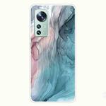 For Xiaomi 12 Pro Abstract Marble Pattern TPU Phone Case(Abstract Gray)