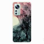 For Xiaomi 12 Pro Abstract Marble Pattern TPU Phone Case(Abstract Black)