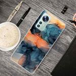 For Xiaomi 12 / 12X 5G Abstract Marble Pattern TPU Phone Case(Abstract Blue)