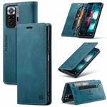 For Xiaomi Redmi Note 10 Pro / 10 Pro Max AutSpace A01 Skin-feel Crazy Horse Leather Phone Case(Blue)