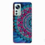 For Xiaomi 12 / 12X 5G Shockproof Painted Transparent TPU Protective Case(Oil Painting Flowers)