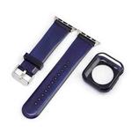 Jelly Watch Band + Case For Apple Watch Series 8&7 41mm / SE 2&6&SE&5&4 40mm / 3&2&1 38mm(Royal Blue)