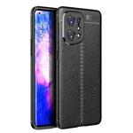 For OPPO Find X5 Litchi Texture TPU Shockproof Phone Case(Black)