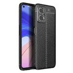For OPPO Realme 9 Pro Litchi Texture TPU Shockproof Phone Case(Black)