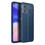 For OPPO Realme 9 Pro Litchi Texture TPU Shockproof Phone Case(Blue)