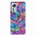 For Xiaomi 12 / 12X 5G Shockproof Painted Transparent TPU Protective Phone Case(Starry Love)