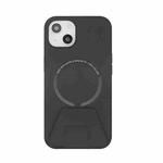 Holder PU+TPU Magsafe Case For iPhone 13 Pro(Black)