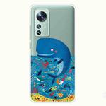 For Xiaomi 12 Pro Painted Shockproof TPU Protective Phone Case(Whale Seabed)