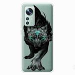 For Xiaomi 12 Pro Painted Transparent Shockproof TPU Protective Phone Case(Mutant Wolf)