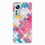 For Xiaomi 12 Pro Painted Transparent Shockproof TPU Protective Phone Case(Color Quartet)