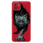For Samsung Galaxy A03 International Version Shockproof Painted Transparent TPU Protective Phone Case(Mutant Wolf)