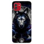 For Samsung Galaxy A03 International Version Shockproof Painted Transparent TPU Protective Phone Case(Magic Wolf)