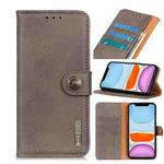 For iPhone 11 Cowhide Texture Horizontal Flip Leather Case with Holder & Card Slots & Wallet(Khaki)