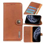 For iPhone 11 Pro Cowhide Texture Horizontal Flip Leather Case with Holder & Card Slots & Wallet(Brown)