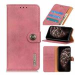 For iPhone 11 Pro Max Cowhide Texture Horizontal Flip Leather Case with Holder & Card Slots & Wallet(Pink)