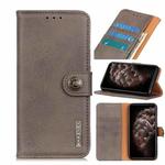 For iPhone 11 Pro Max Cowhide Texture Horizontal Flip Leather Case with Holder & Card Slots & Wallet(Khaki)