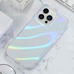 For iPhone 13 Pro Max Laser TPU Shockproof Phone Case (Water Wave)