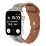 Cloth Texture Sports Leather Watch Band For Apple Watch Ultra 49mm / Series 8&7 45mm / SE 2&6&SE&5&4 44mm / 3&2&1 42mm(5)