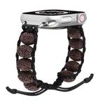 Volcanic Stone Watch Band For Apple Watch Series 8&7 41mm / SE 2&6&SE&5&4 40mm / 3&2&1 38mm(Dark Brown)