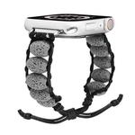 Volcanic Stone Watch Band For Apple Watch Series 8&7 41mm / SE 2&6&SE&5&4 40mm / 3&2&1 38mm(Grey)