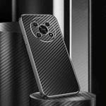 For Honor X30 5G Metal Frame Carbon Fiber Phone Case(Black)