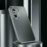 For Honor 60 Pro Metal Frame Carbon Fiber Phone Case(Grey)