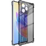 For Honor 60 SE IMAK All-inclusive Shockproof Airbag TPU Phone Case with Screen Protector(Transparent Black)
