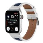 Canvas Leather Watch Band For Apple Watch Series 8&7 41mm / SE 2&6&SE&5&4 40mm / 3&2&1 38mm(3)