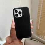 For iPhone 13 Solid Color Leather Phone Case(Black)