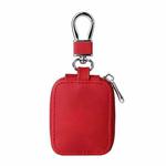 Leather Earphone Protective Case with Hook For Airpods 3 / Airpods Pro / Airpods 1 / 2(Red)