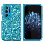 For OPPO Find N Glitter Powder Shockproof TPU Folding Phone Case(Blue)