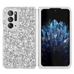 For OPPO Find N Glitter Powder Shockproof TPU Folding Phone Case(Silver)
