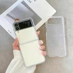 For Samsung Galaxy Z Flip4 Round Edge TPU Folding Phone Case (Transparent)