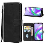 Leather Phone Case For OPPO Realme C12(Black)