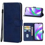 Leather Phone Case For OPPO Realme C12(Blue)