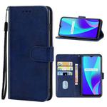 Leather Phone Case For OPPO Realme C15(Blue)