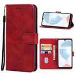 Leather Phone Case For OPPO Realme C21(Red)
