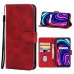 Leather Phone Case For OPPO Realme C25Y(Red)