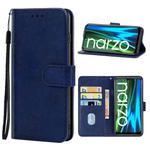 Leather Phone Case For OPPO Realme Narzo 50i(Blue)