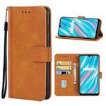 Leather Phone Case For OPPO Realme V11 5G(Brown)