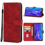 Leather Phone Case For OPPO Realme X2(Red)