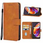 Leather Phone Case For OPPO Realme X7 Pro(Brown)