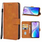 Leather Phone Case For OPPO Realme XT(Brown)