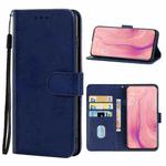 Leather Phone Case For OPPO Reno 10x zoom(Blue)