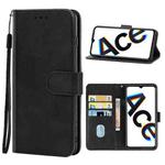 Leather Phone Case For OPPO Reno Ace(Black)
