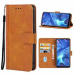 Leather Phone Case For OPPO Reno4(Brown)