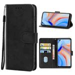 Leather Phone Case For OPPO Reno4 5G(Black)