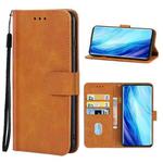 Leather Phone Case For OPPO Reno4 Pro(Brown)
