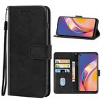 Leather Phone Case For OPPO Reno5 F(Black)
